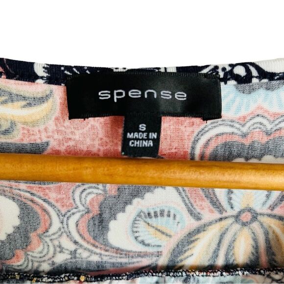 Spense Sleeveless Size S Multicolor Floral Pattern V Neck Sheath Dress - Picture 3 of 9